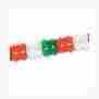 55181-rwg The Beistle Halloween Pkgd Pageant Garland Red White Green Party Accessory 1 Count Pkg 034689102656