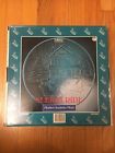 501027  5527 Libbey Christmas Holiday Platter Tray Glass House Trees Sleigh Horse