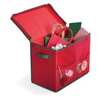 5832104ec.01 Homz Christmas Wrapping Paper Storage Mesh Pockets Sturdy 0073527017172