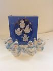 586056-4 Unbranded Set Of Beautiful Ceramic Snowman Hanging Christmas Tree Ornaments