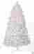 6.5ft 4962867550 Holiday Time Pre-lit White Artificial Christmas Tree 400 Clear Lights 600 Tips 749628675503