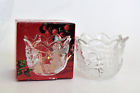 600-594 Mikasa Votive Candle Holder Christmas Story Crystal Frosted Glass
