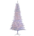 6015 90w Sterling New 9 Ft Pre-lit Plug In White Tiffany Tinsel Indoor Artificial Christmas Tree 017816272224