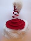 618480772623 Springy Santa Claus Adjustable Christmas Tree Hat Red