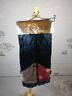 6311567 Villa Bacci New Christmas Tree Skirt Black Velvet Animal Print