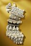 63274807 Anthropologie Nwt All Roads Textured Christmas Stocking Tassels Ivory Black