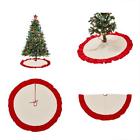 637045262850 Lalent Tree Skirts Christmas Inch Red And Beige