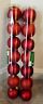 639277868015 Christmas House Pc Red Round Plastic Ornament Glitter