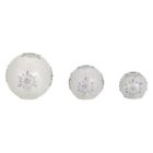 64525 Melrose International Led Snowflake Globes Set With Timer