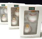 649018 Holiday Home Ornaments Mini Baseball Softball Glass Christmas 041226842272