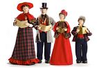653049 Giftcraft Over 3 Feet Tall 4 Pc Victorian Christmas Caroler Family Figures With Song Books 067103345575