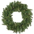 6538738 Darice Canadian Pine Artificial Christmas Wreath Clear Lights 009312388127