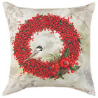 656729686300 Kensington Row Christmas Collection Throw Pillows Berry Wreath