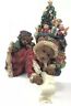 665003 Grandeur Noel Stocking Holder Bear Hand Painted Original Box