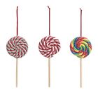 666810414057 Transpac Acrylic Lollipop Ornaments Set Of
