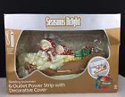 66700 Seasons Bright Sledding Snowmen Power Strip Decorative Xmas 078693067006