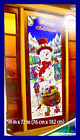 681884240968 Christmas Lights Sounds Snowman Door Panel Plays Song