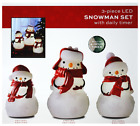 694202260562 Order Home Collection Lighted Flameless Led Wax Snowmen