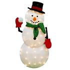 70044 Productworks Candy Cane Lane Snowman Christmas Yard Decoration 889299700446