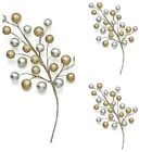 706256135243 Holiday Lane Macys Silver Gold Berry Tree Pick