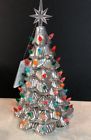 708016373339 Holiday Living Lighted Christmas Tree Chrome Silver New