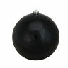 715833096358 Northlight Jet Black Shatterproof Shiny Christmas Ball Ornament