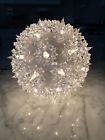 7167497 Pottery Barn Lighted White Sphere Size Small New In Original