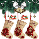 718768795440 Unbranded Burlap Christmas Stockings