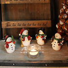 728821267333 Yk Decor Resin Snowman Christmas Ornaments Set Of