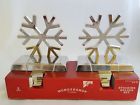 741895672223 Wondershop Pack Christmas Stocking Holder Snowflake Silver Brand