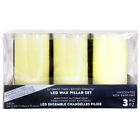 G2bh 7426848442186 Unbranded Led Wax Pillar Candles Unscented Set Of