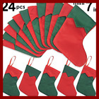 745780015638 Pack Twill Mini Christmas Stockings Gift Card Bags