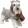 746314016190 Sandicast Standing Grayschnauzer Scarf Christmas Dog Ornament