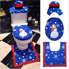 746591742997 Snowman Toilet Bath Seat Cover And Rug Set
