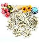 748476793315 Ids Christmas Tree Ornaments Wooden Hanging Snowflake Shapes