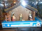 764878120504 Holiday Time Lighted Nativity Scene Pieces New