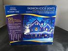 764878761332 Holiday Time Fashion Icicle Lights Clear And Frost