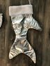 7804056 Midwest Cbk Shark Fin Shiny Silver Christmas Holiday Stocking New