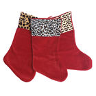 780578706541 Homeford Christmas Safari Animal Printed Velour Stockings