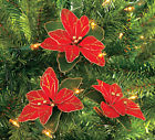 780984634414 Fun Express Lot Of Red Glitter Poinsettia Christmas