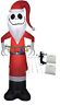 795853961805 Christmas Inflatables Nightmare Before Jack Skellington In Santa