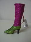 795902161231 Hallmark Purple And Green High Heel Witch Boot