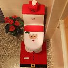 800000349051 Unbranded Christmas Happy Santa Toilet Seat Cover Rug