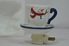 803355233310 Kitchen Art Teacup Nightlight Christmas Snowman