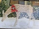 80460659361 Holiday Living Lighted Reindeer Nib Design