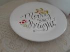 808608046495 Holiday Time Merry And Bright Salad Plate
