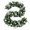 Ft-106 810033891106 Wbhome Inch Christmas Garland Silver White Themed With