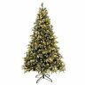 810033893070 Wbhome Pre Decorated Snow Flocked Artificial Christmas Tree