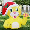 810054962373 Goosh Ft Height Christmas Inflatables Outdoor Yellow Cat