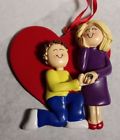 811823019267 Ornament Central Personalized Marry Me Engaged Heart Couple